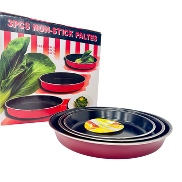 3 Pcs Non-Stick Plates - صواني فرن غير لاصقة ٣ احجام
