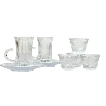 Arabic tea & Coffee cups set of 6 - طقم استكانات وفناجين
