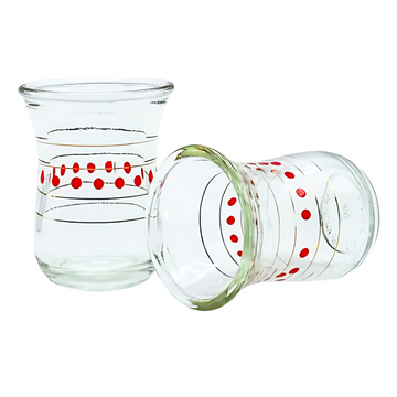 Tea Cups Red - استكانات بونقطة احمر