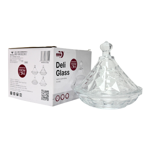 Glass Serving Dish - صحن الضيافة الزجاجي