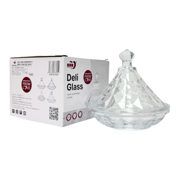 Glass Serving Dish - صحن الضيافة الزجاجي