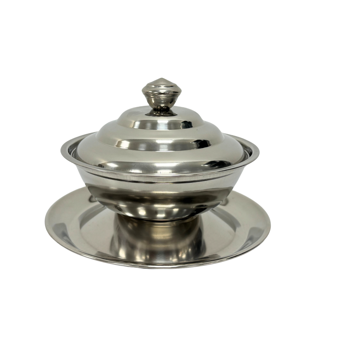 Dates Steel Container 18cm - تمريه ستيل ١٨سم