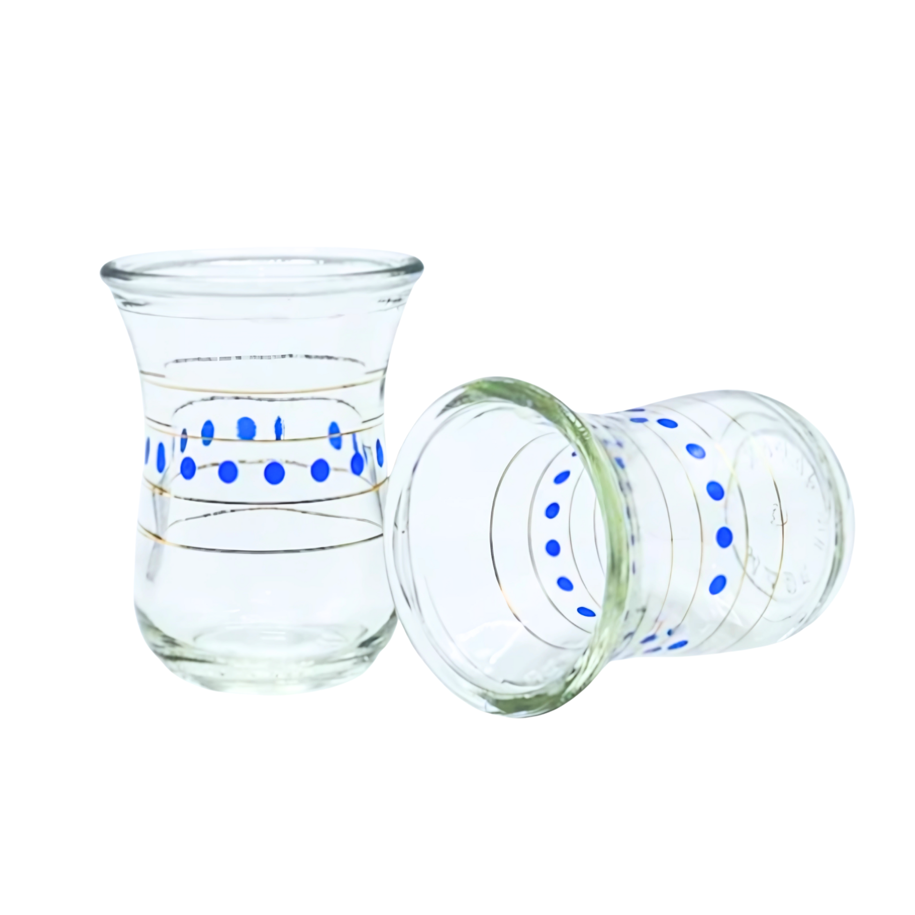 Tea Cups Blue -  استكانات بونقطة ازرق