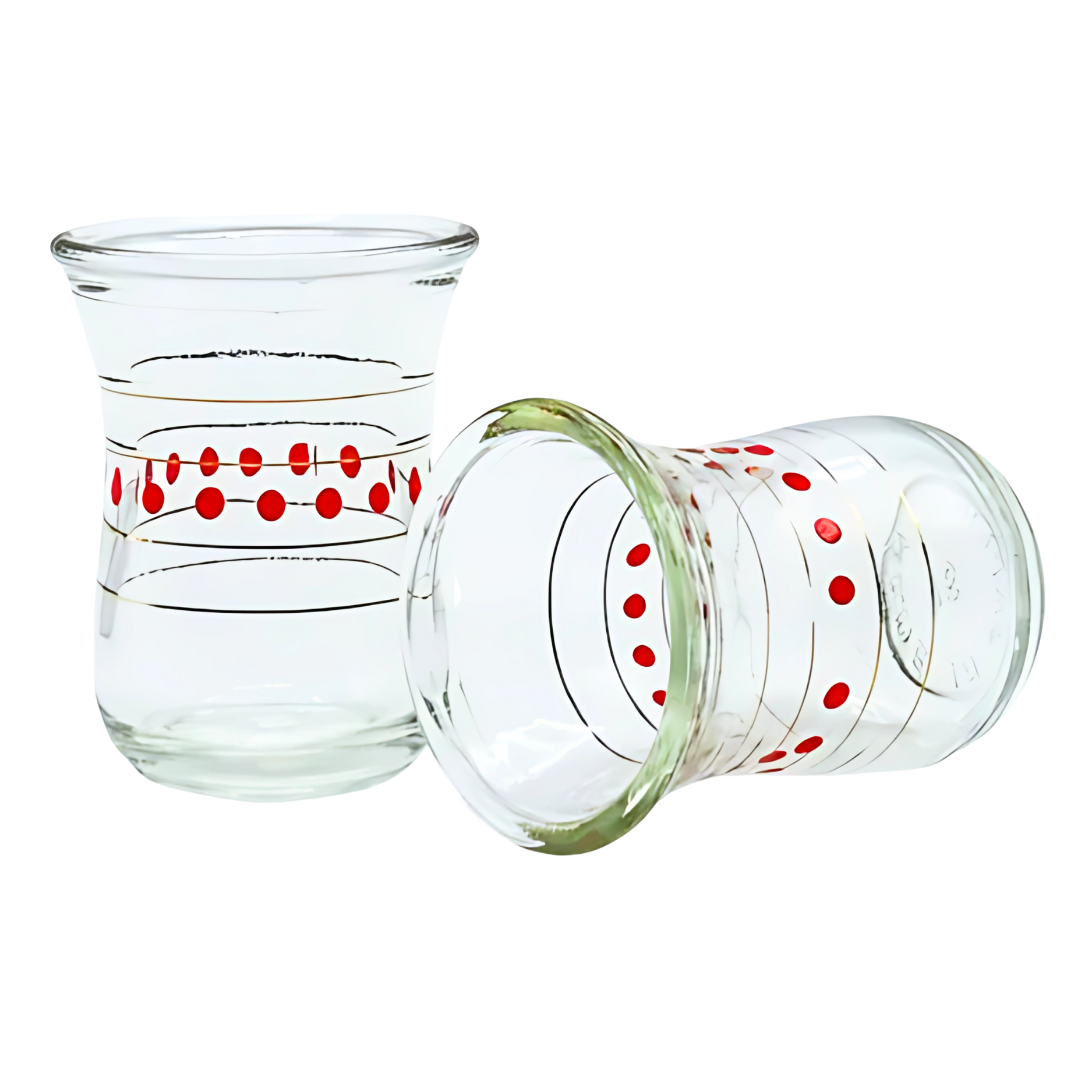 Tea Cups Red -  استكانات بونقطة احمر