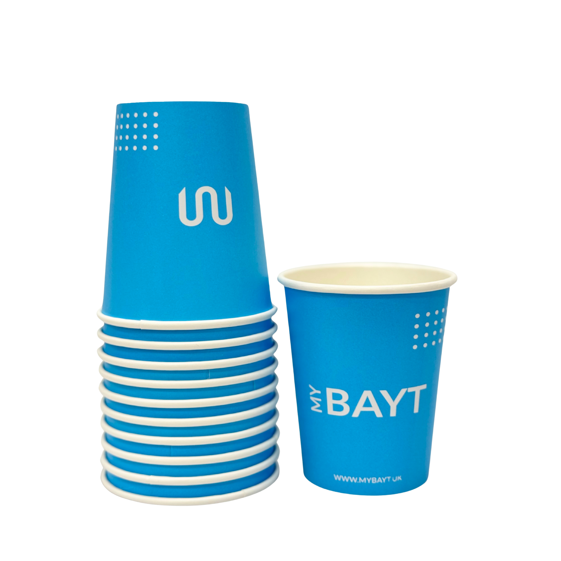 50Pcs Paper Cups 8oz - اكواب ورقية ٨ انوص ٥٠حبة