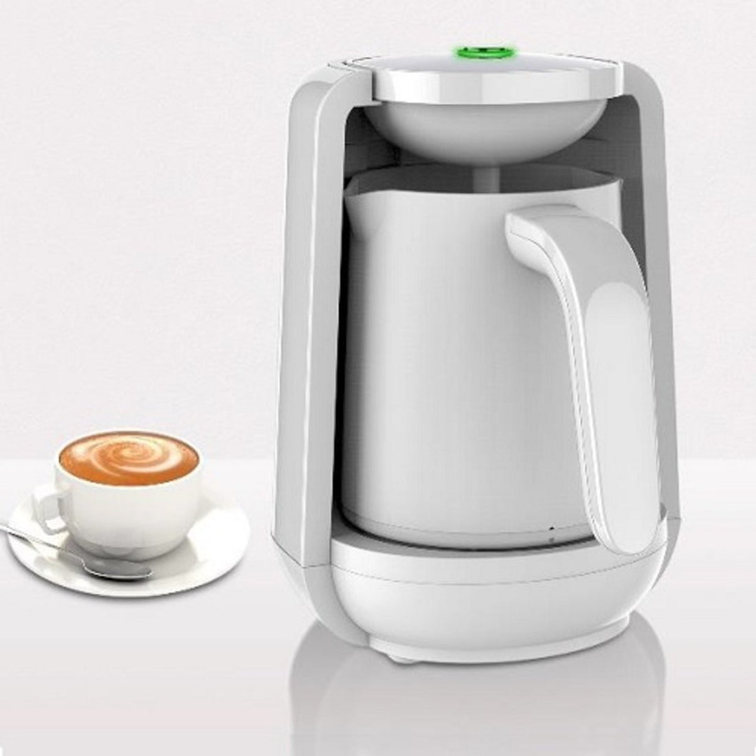 Turkish Coffee Maker White