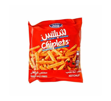 Fico Sticks with Ketchup Flavor - فيكو اعواد مقرمشة من البطاط والذرة بالكاتشب