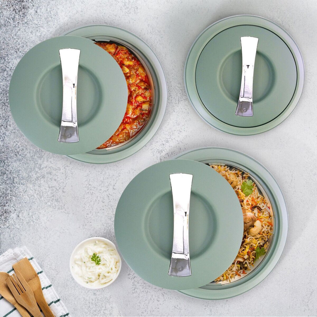 insulated Food Containers Set of 3 - حافظات الاكل ٣ احجام