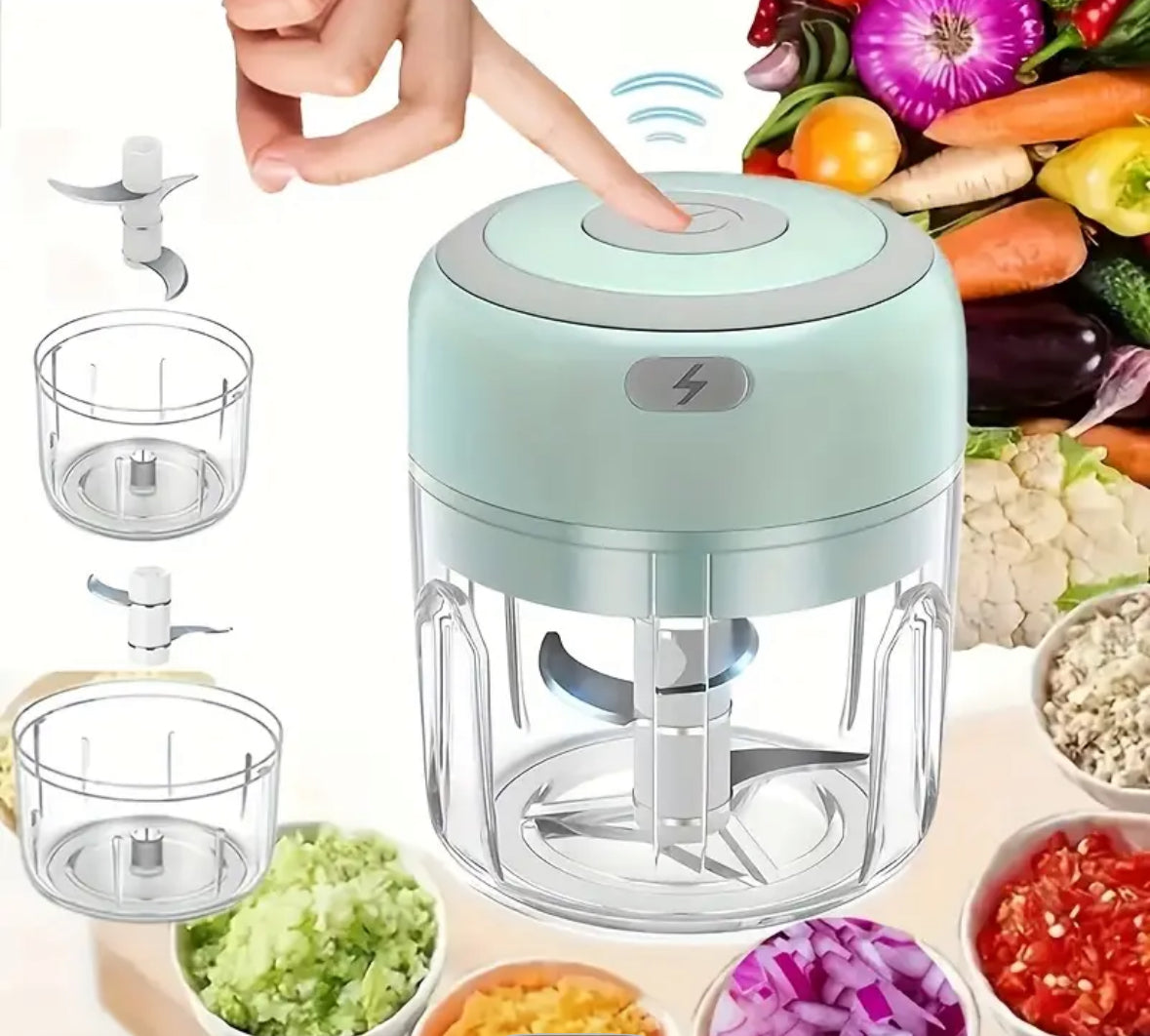 Electric Chopper, USB Rechargeable